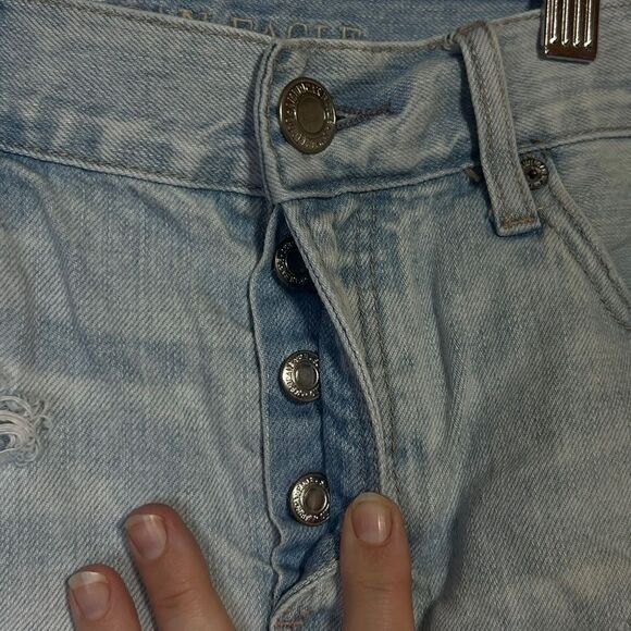 American Eagle AEO Tomgirl Shortie Button Fly Shorts Size 4 - Picture 5 of 12